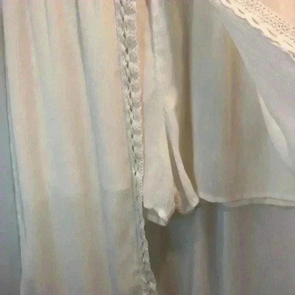 No Boundaries Juniors Large 11/13 Ivory Skirt With Built In Shorts Gauze - Picture 3 of 6